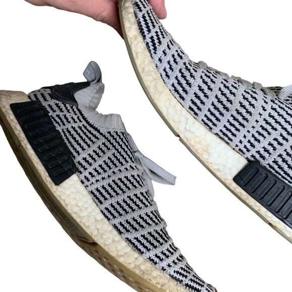 Rare Adidas NMD R1 STLT Grey Black Size 11.5 - Picture 13 of 14